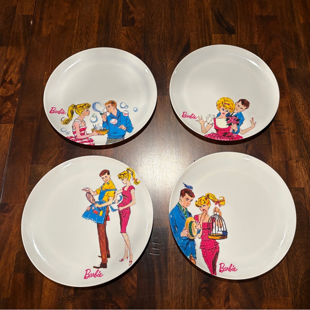 Barbie - Set of 4 Plates